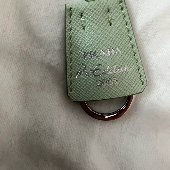 PRADA Saffiano Lux Re-Edition 2005 Shoulder Bag in Acqua - Picture 8 of 12